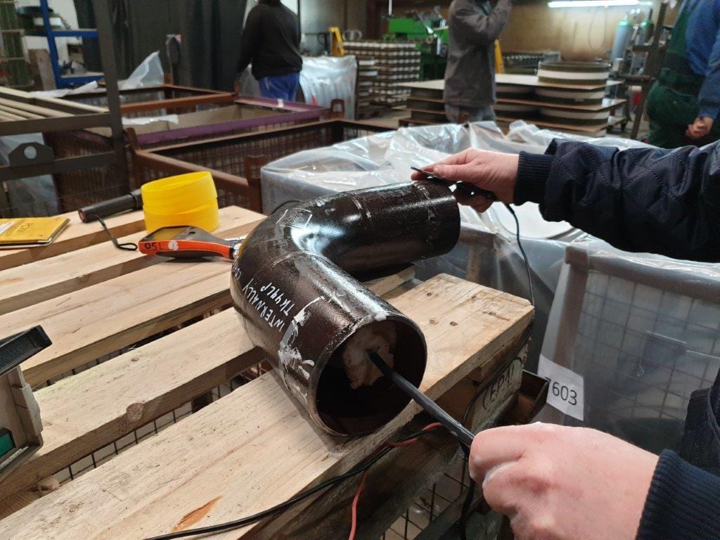 Painting/Coating Inspection, Pipes and Fittings, Vetco Coating GmbH, Gladbeck, Germany