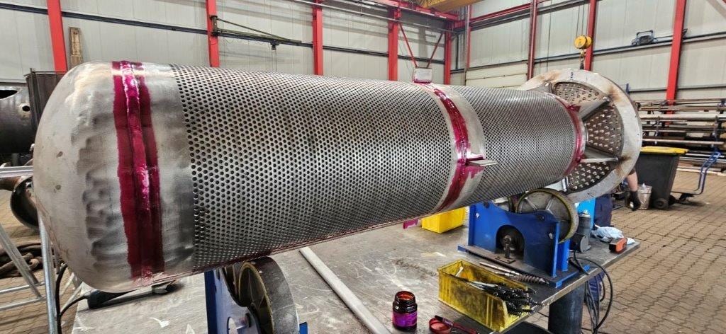 Expediting, In-Process Inspection (VT, PT, UT and RT), Hydrostatic Test, Painting/Coating and Final Inspection, Silencer, B&G GmbH Apparate und Behälterbau, Freudenberg, Germany