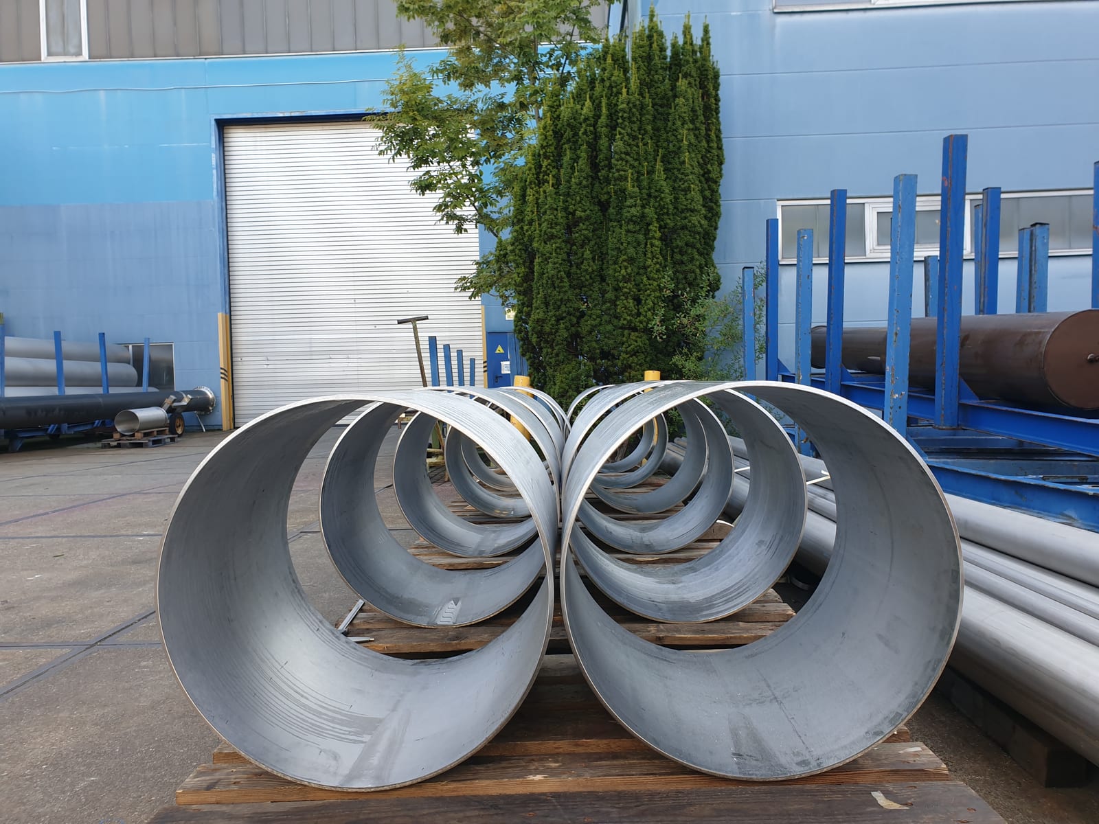 Hydrostatic Test and Final Inspection, Pipes, Heinz Gothe GmbH, Mönchengladbach, Germany