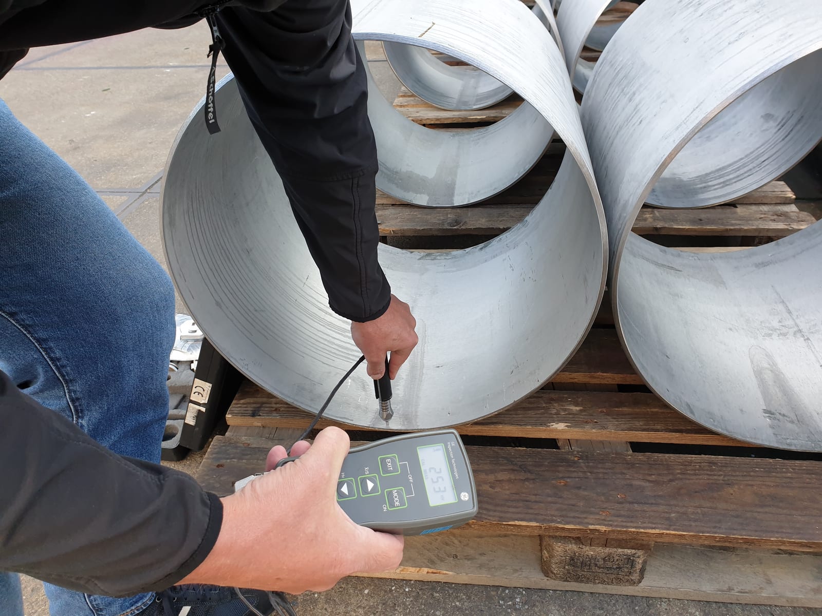 Hydrostatic Test and Final Inspection, Pipes, Heinz Gothe GmbH, Mönchengladbach, Germany