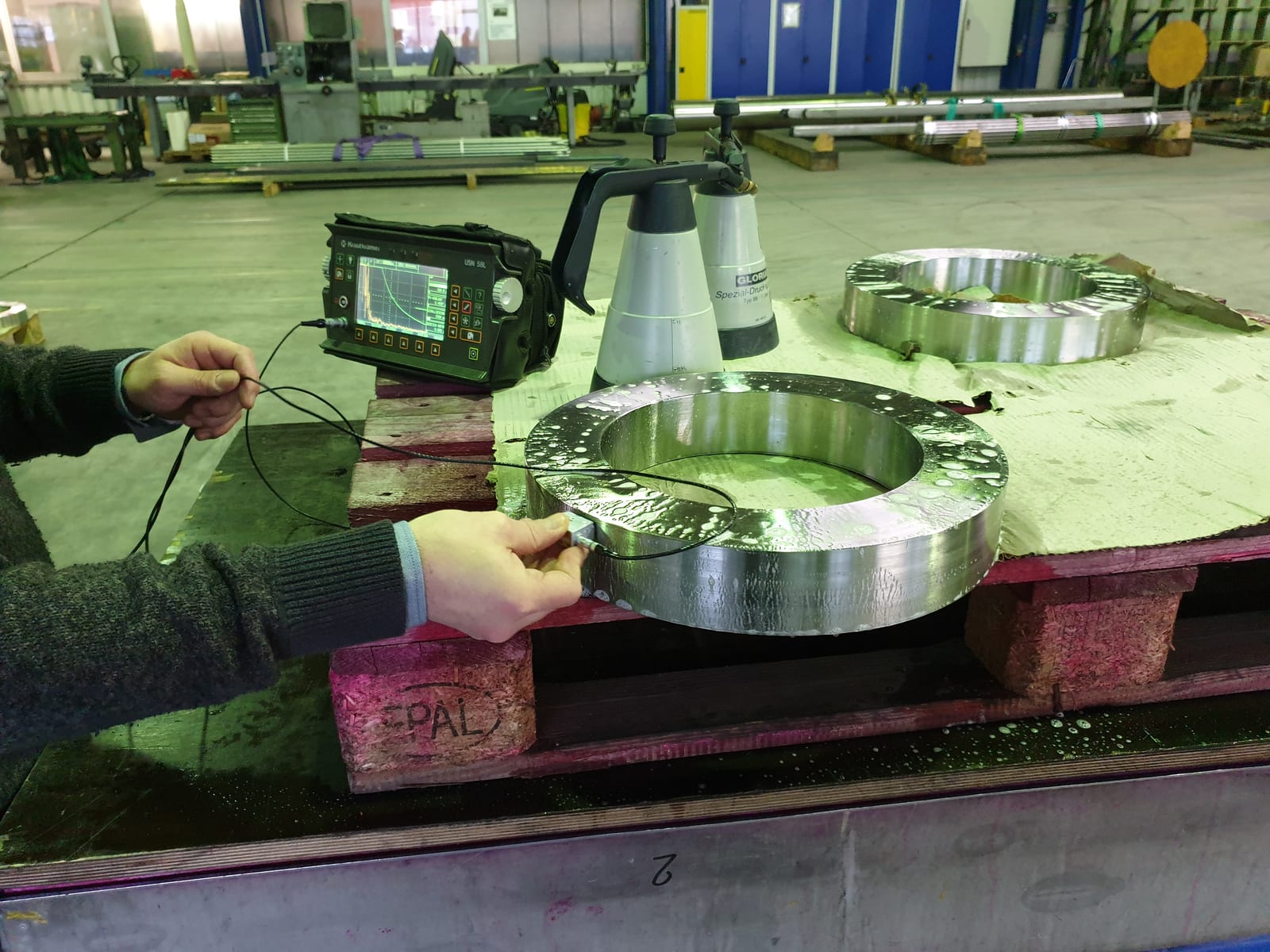 Ultrasonic Test (UT), Impeller Raw Material, Enpar Sonderwerkstoffe GmbH, Gummersbach, Germany